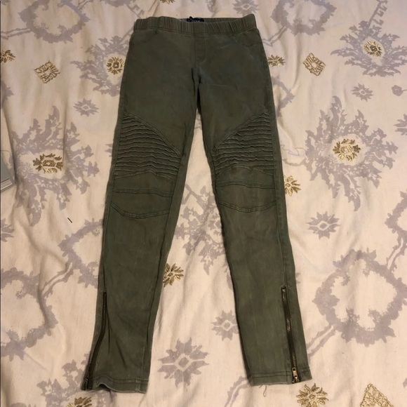 Army green jeggings - Picture 1 of 4
